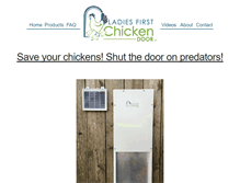 Tablet Screenshot of ladiesfirstchickendoor.com